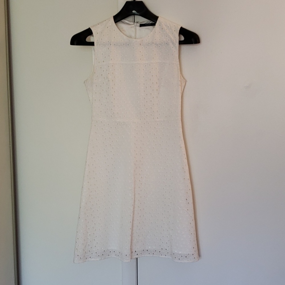White eyelet dress